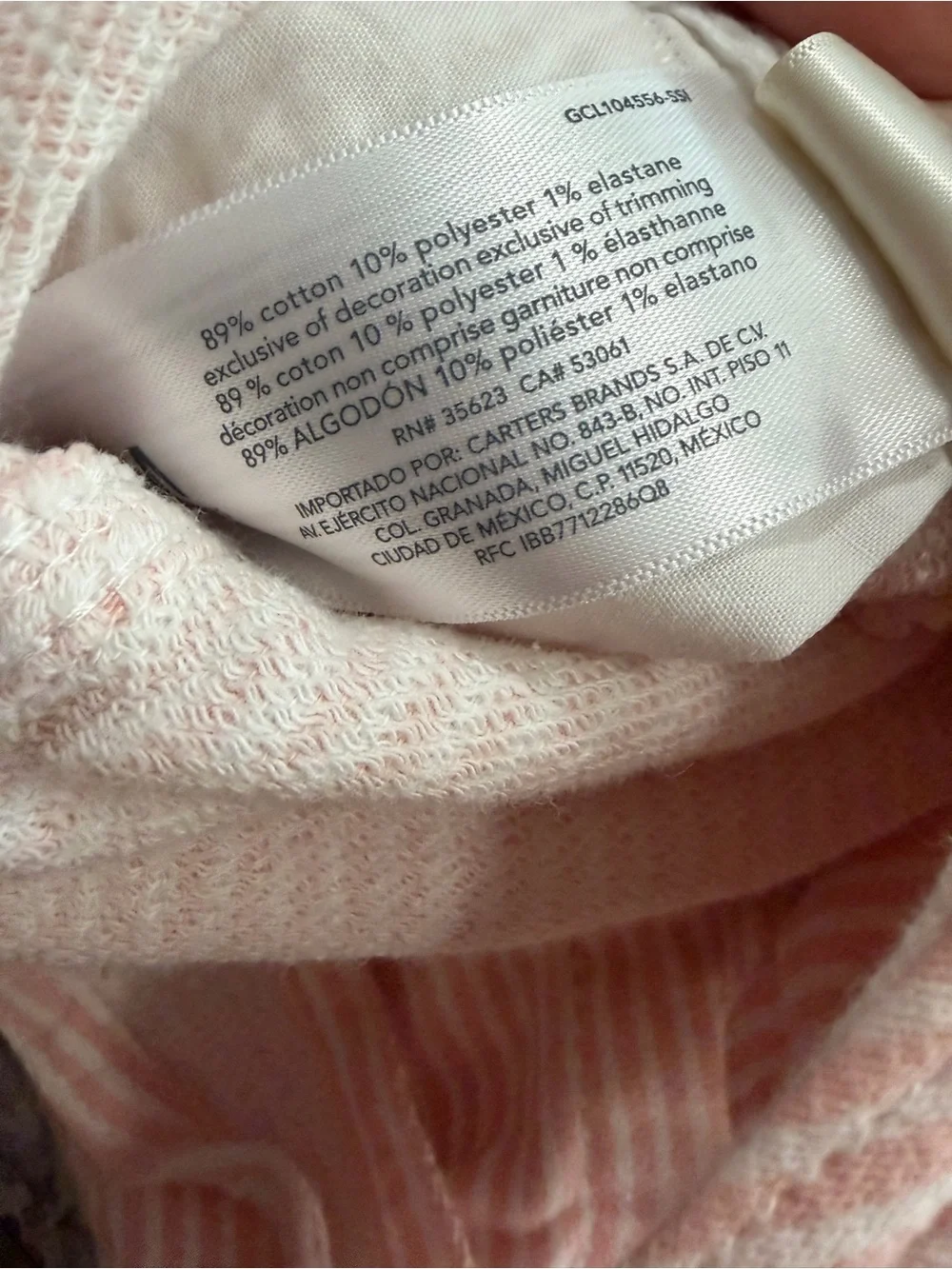 NWT Oshkosh Baby B’gosh Knit Denim Hickory Stripe Overalls - Pink